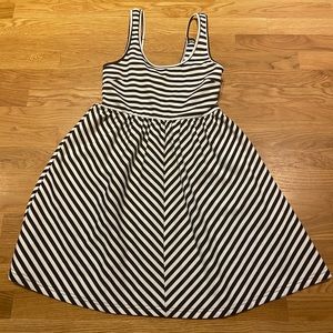 MINKPINK Black & White Striped Dress